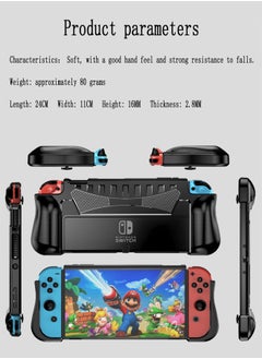 Dockable Case Cover for Nintendo Switch OLED 2021,TPU Grip Protective Cover Comfortable Touch Accessories Compatible with Nintendo Switch OLED 7 Inch and Joy-Con Controller and fit with Charge Base - pzsku/ZA1B1BE6209620B014FB6Z/45/_/1706080997/a27ceed4-edca-4b05-8bba-61ebd0cdab2c