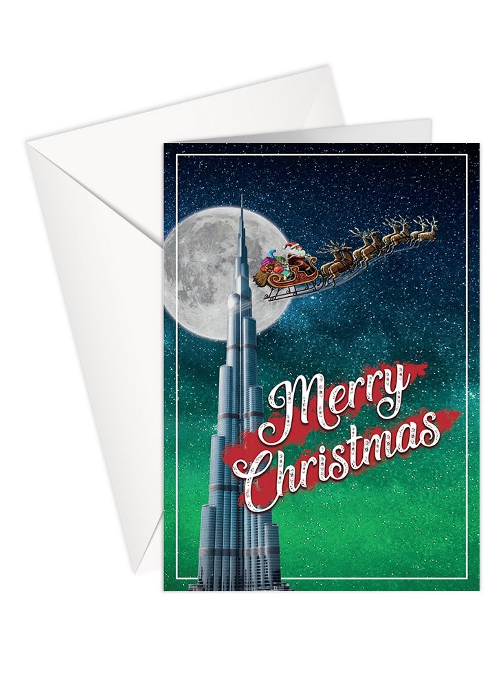 Share the Love Burj Christmas Greeting Card - Beautiful Festive Greeting for the Holiday Season - Image 1