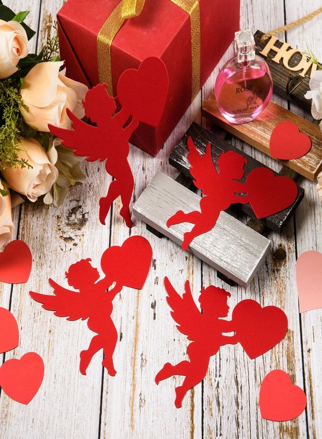 MixTeach 72 Pcs Cupid Cutouts Paper Decorations with 80 dot Glue - Image 3