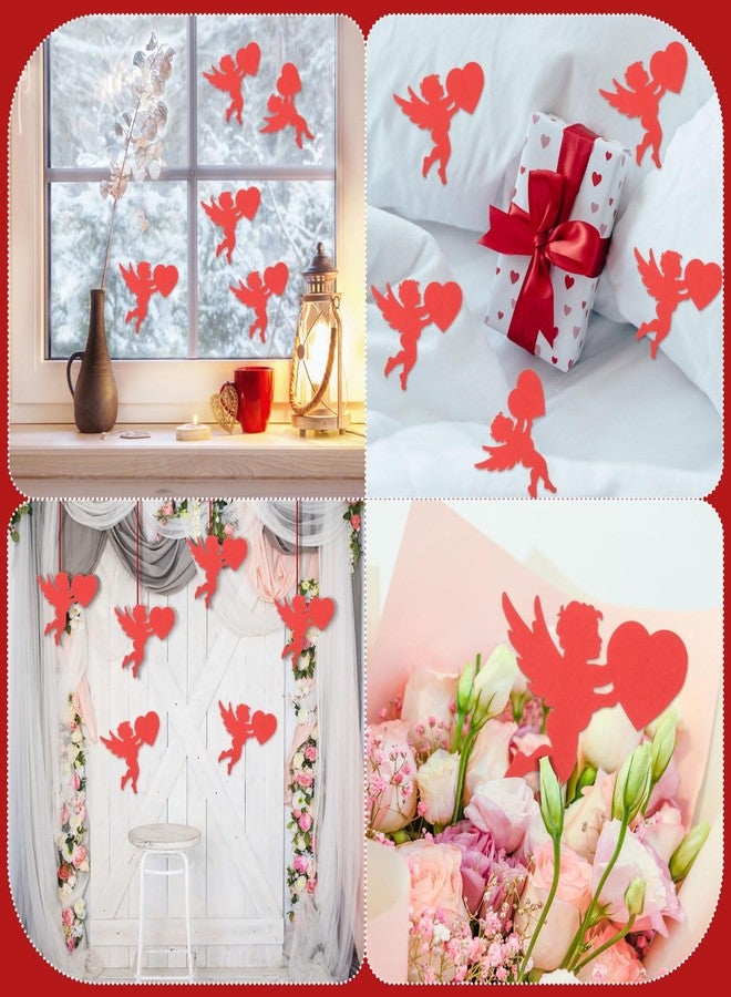 MixTeach 72 Pcs Cupid Cutouts Paper Decorations with 80 dot Glue - Image 5