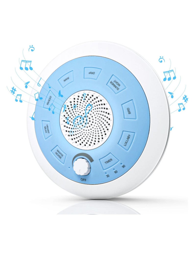 White Noise Machine, Portable Sound Machine, with 8 Soothing Nature Sounds Therapy Portable Sleep Sound Machine, Powerful Battery Endurance 4-7 Days, for Baby, Kids and Adults - Image 1