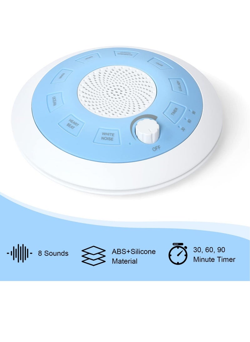 White Noise Machine, Portable Sound Machine, with 8 Soothing Nature Sounds Therapy Portable Sleep Sound Machine, Powerful Battery Endurance 4-7 Days, for Baby, Kids and Adults - Image 5