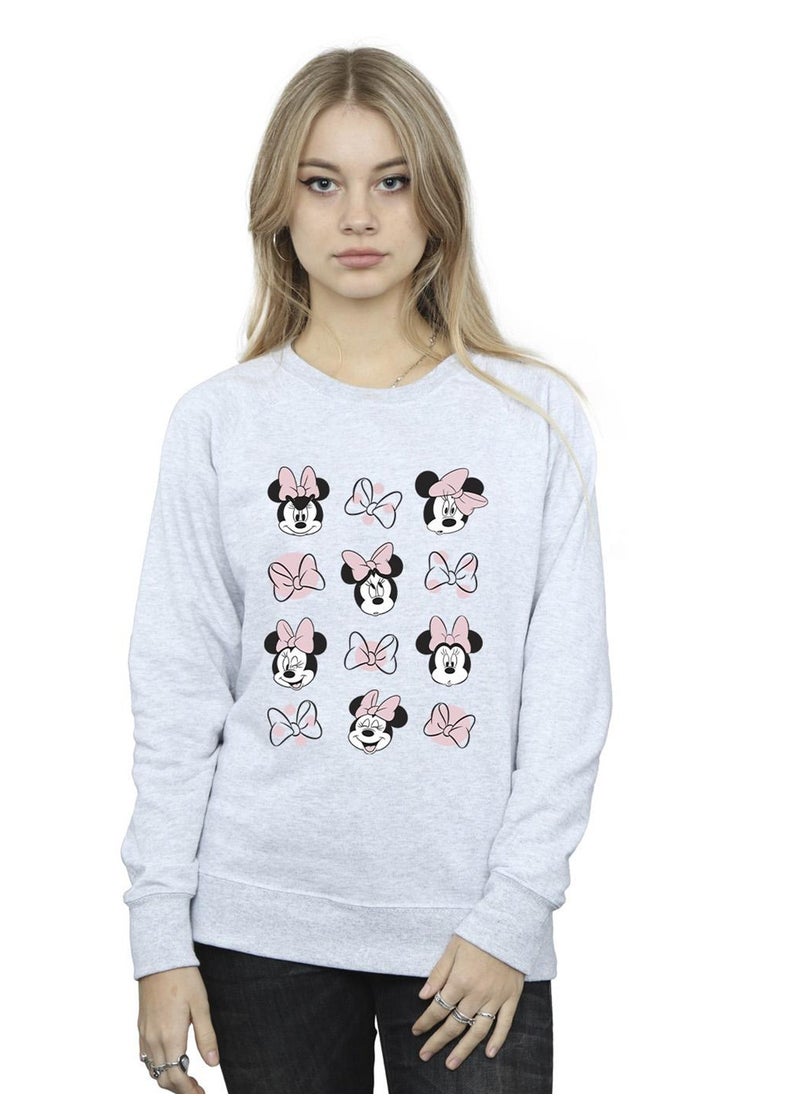 Disney Disney Womens/Ladies Minnie Mouse Multiple Sweatshirt - Sports Grey  - Image 3