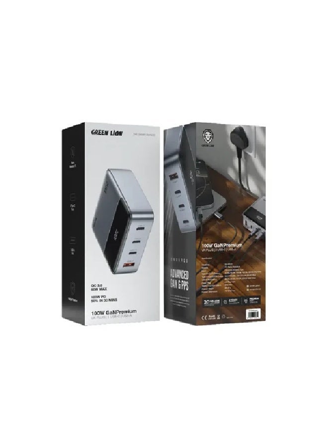 جرين ليون محول قابس المملكة المتحدة الممتاز GaN بقوة 100 واط - Image 2