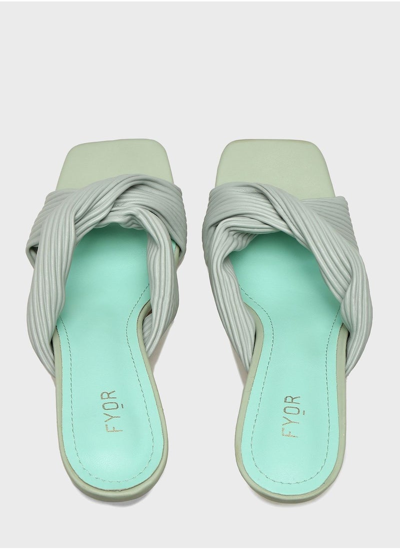 FYOR - Knot Strap Sandals - Image 1