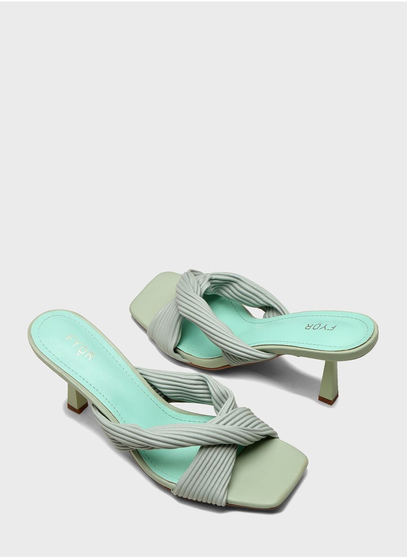 FYOR - Knot Strap Sandals - Image 1