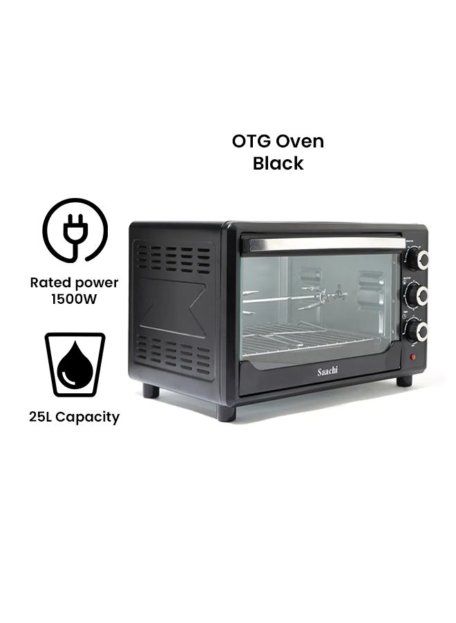 Saachi Electric Oven With Rotisserie Function 25 L 1500 W NL-OH-1931G-BK Black - Image 2