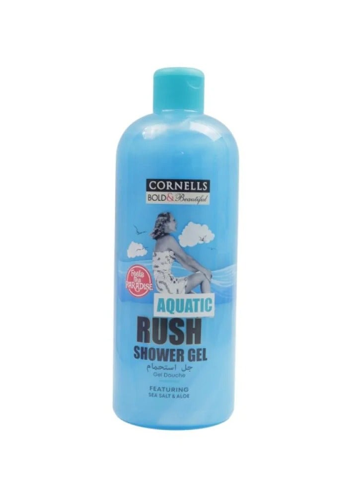 CORNELLS Bold  Beautiful AQUATIC RUSH Shower Gel 750Ml