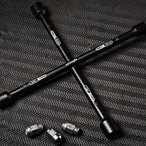 EPAuto 14" Heavy Duty Universal Lug Wrench, 4-Way Cross Wrench, Black - Image 5