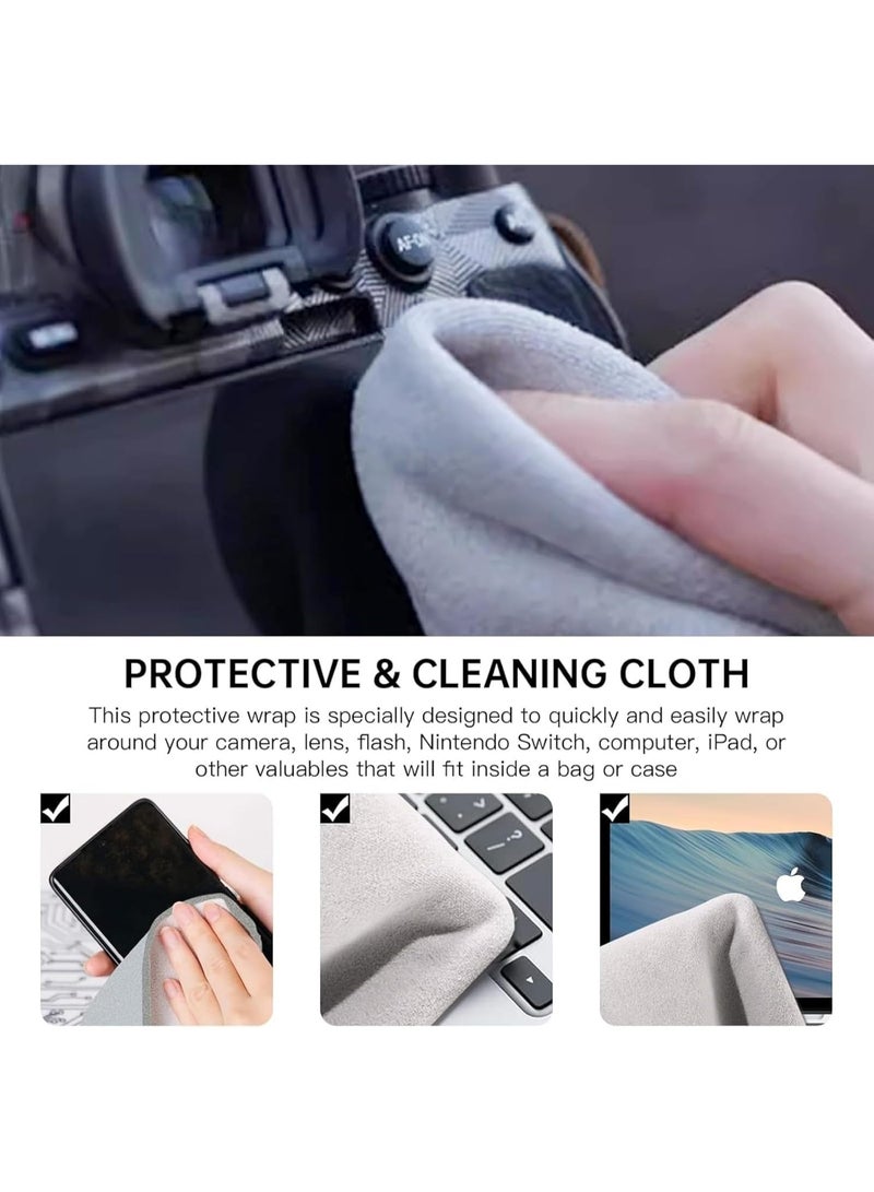 50cm*50cm Protective Wrap for Camera & Electronics – Self-Adhesive Magic Cloth, Anti-Scratch & Dustproof Lens Wrap – Reusable Storage Pouch for DSLR, Laptop, Smartphone, Cosmetic – Washable & Lightweight - Image 4