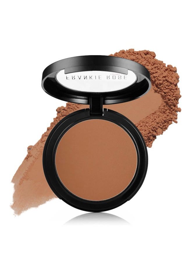 Frankie Rose Cosmetics - Powder Foundation – Full Coverage Face Powder For Pores & Imperfections, Evens Out Skin Tone & Shine-Control | 58 Grams (Bronze) - Image 1