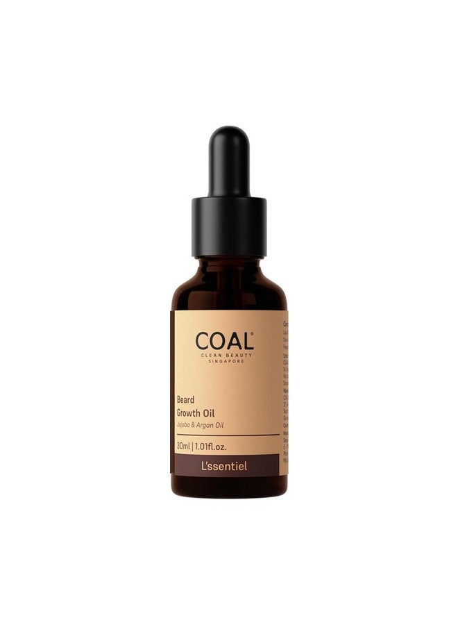 COAL CLEAN BEAUTY Beard Growth Oil With Jojoba & Argan Oil | Makes Patchy Beard Thicker Denser & Voluminous | Men | All Beard Types | 30Ml - Image 1