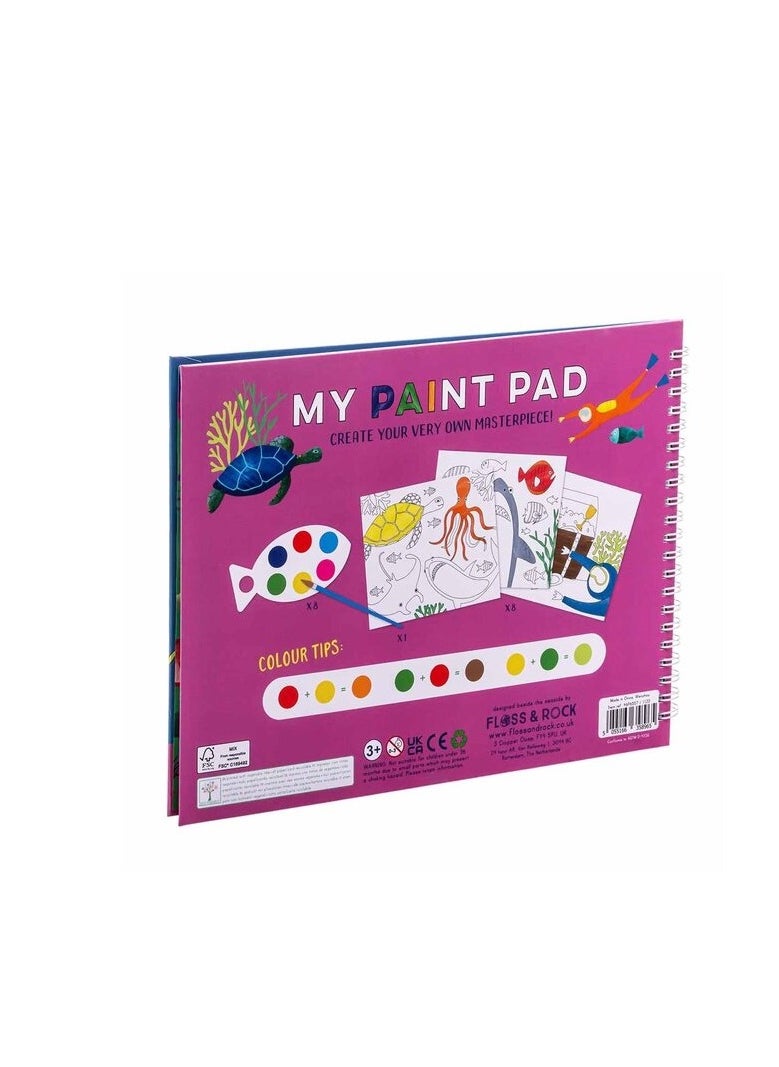 Floss & Rock - Floss & Rock Deep Sea My Painting Pad - Ocean-Themed Art Set for Kids - Image 1