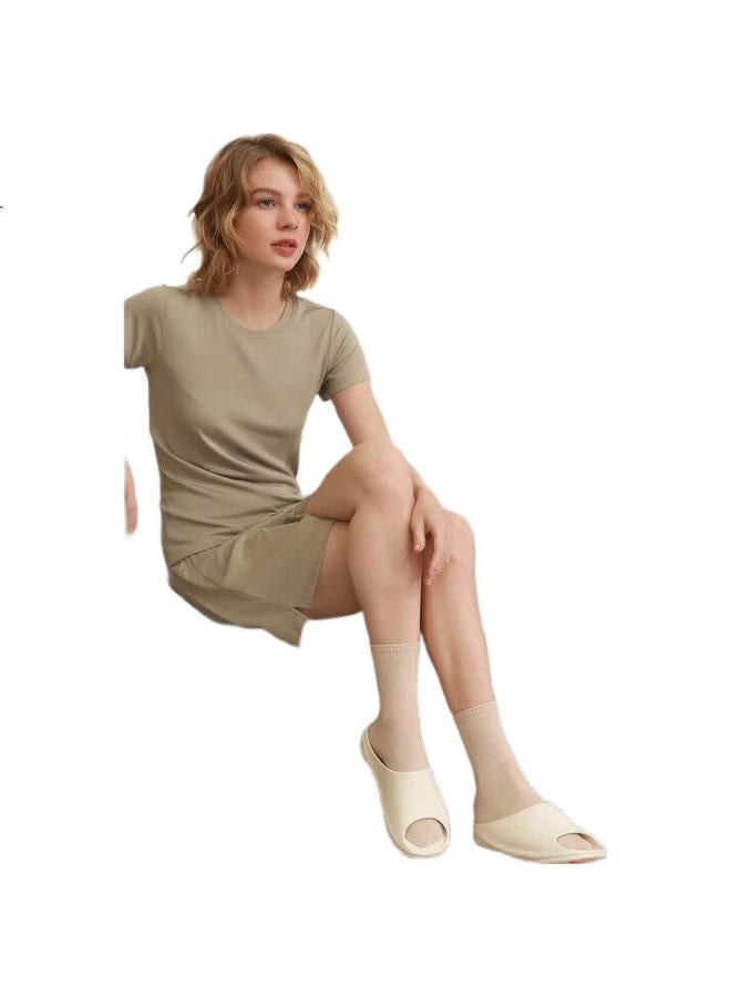 Kenroll Unisex Home Bathroom Non-Slip Slippers, Comfortable Wrap Lightweight Sandals, White Camel Color, Size 39-40 - Image 3