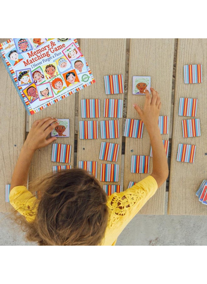 eeboo - eeBoo: I Never Forget a Face, Memory & Matching Game, Developmental and Educational, 24 Pairs to Match, Single or Multiplayer Function, For Ages 3 and up - Image 1