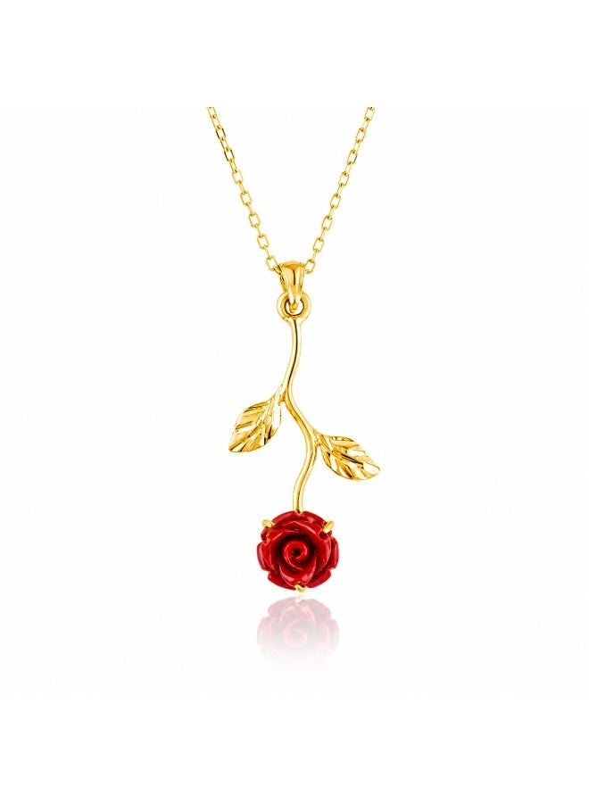 SHIROSE 3rd Necklace”S”(Gold)&ケース(RED) Lock Red Stone Necklace 