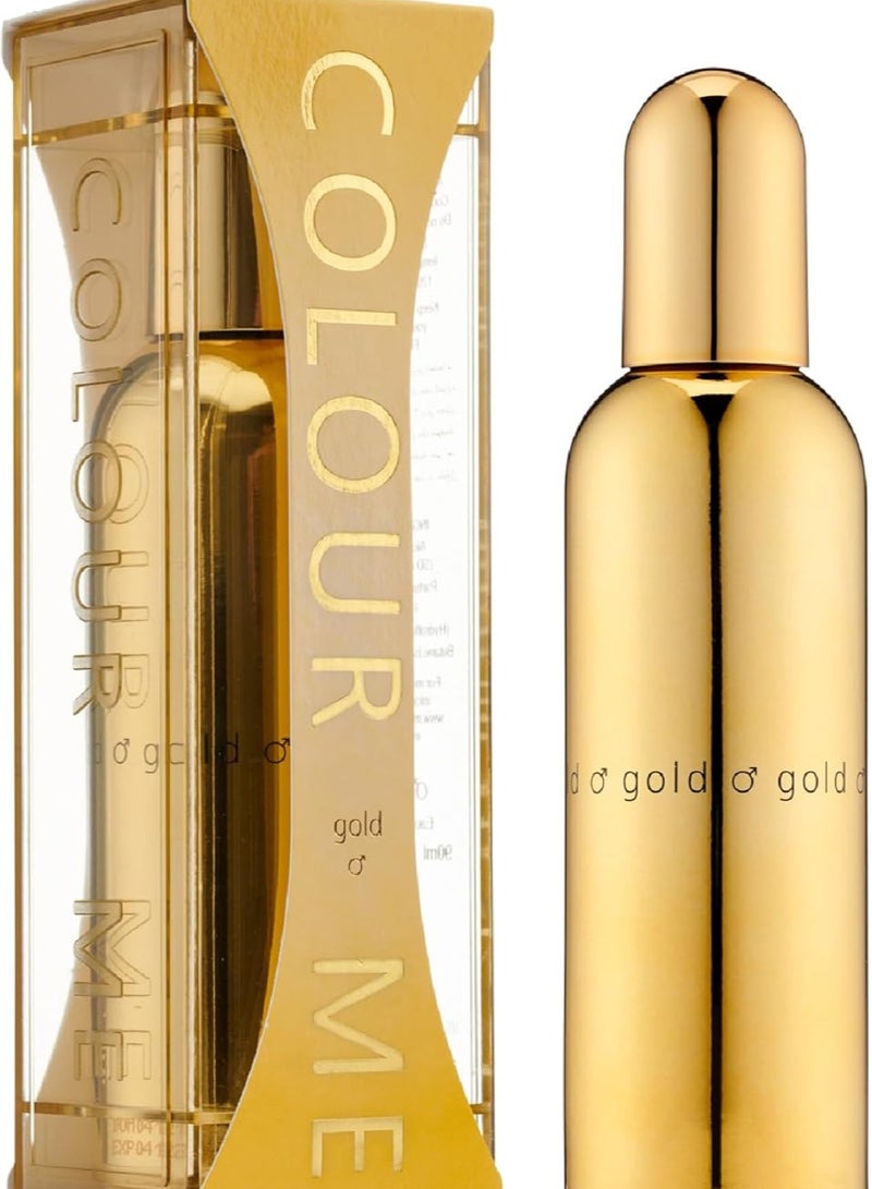 Colour Me Gold By Milton Lloyd For Men - Eau De Toilette, 90ml - Image 1