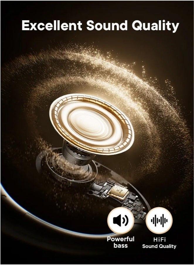 Arabest AI Translation Support Bluetooth Headphones PRO - High-Quality Wireless Earbuds - Compatible with iPhone, Android, and Computers - White - Image 3