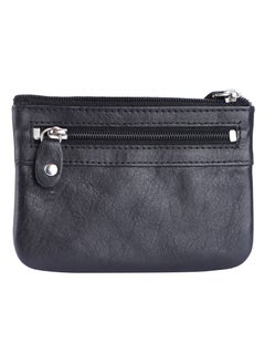 LAVERI LEATHER Laveri Leather Coin Purse With Key Chain Tassel Black  - Image 3