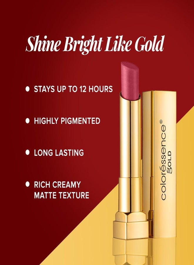 Coloressence Pure Matte Lipstick, Fresh Salmon, 3.3gm | Long Lasting | Highly Pigmented | Rich Creamy Matte Texture | Lightweight | Smudgeproof - Image 3