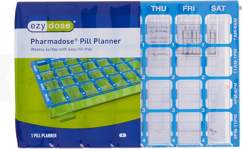Ezy Dose Pharmadose 4-Times-A-Day Weekly Pill Reminder Organizer - Image 5