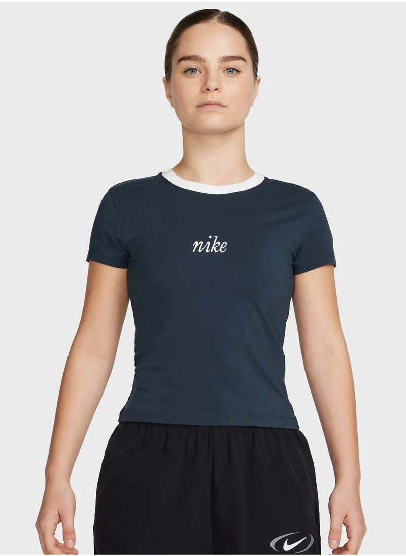 Nike Nsw Knitted Cropped T-Shirt