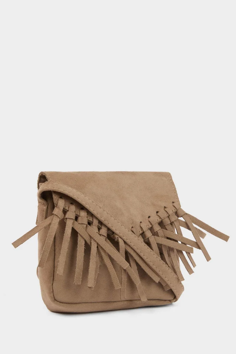 Defacto  Suede Crossbody Bag  | Best Price UAE