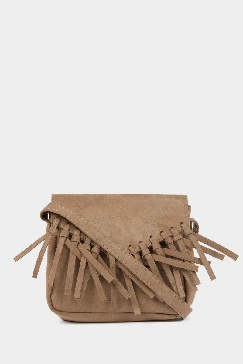 Suede Crossbody Bag