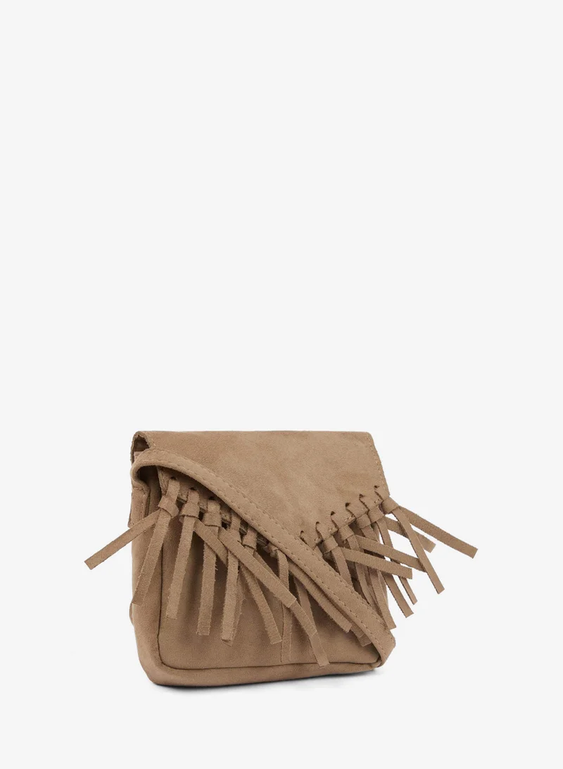 Defacto Suede Crossbody Bag