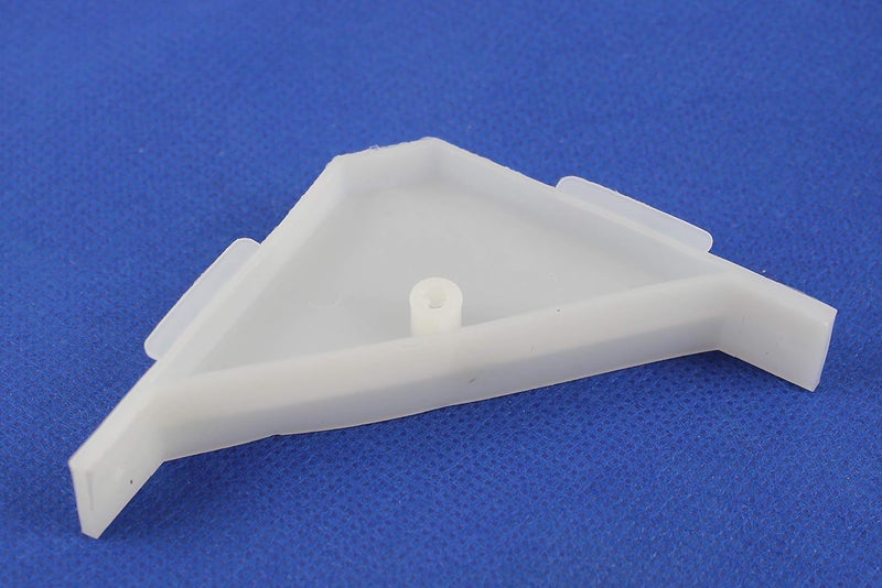 BERTA 12-Pack, 90 Degree Cabinet Triangle Bracket, Plastic White Corner Support Braces - Image 5