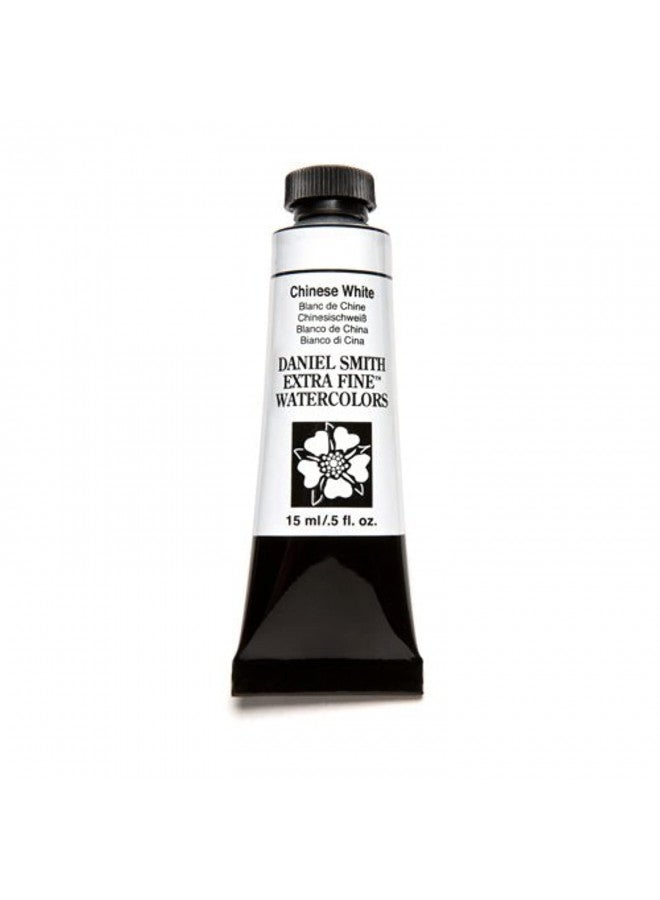 DANIEL SMITH 284600023 Extra Fine Watercolor 15ml Paint Tube, Chinese White, 0.5 Fl Oz (Pack of 1) - Image 1