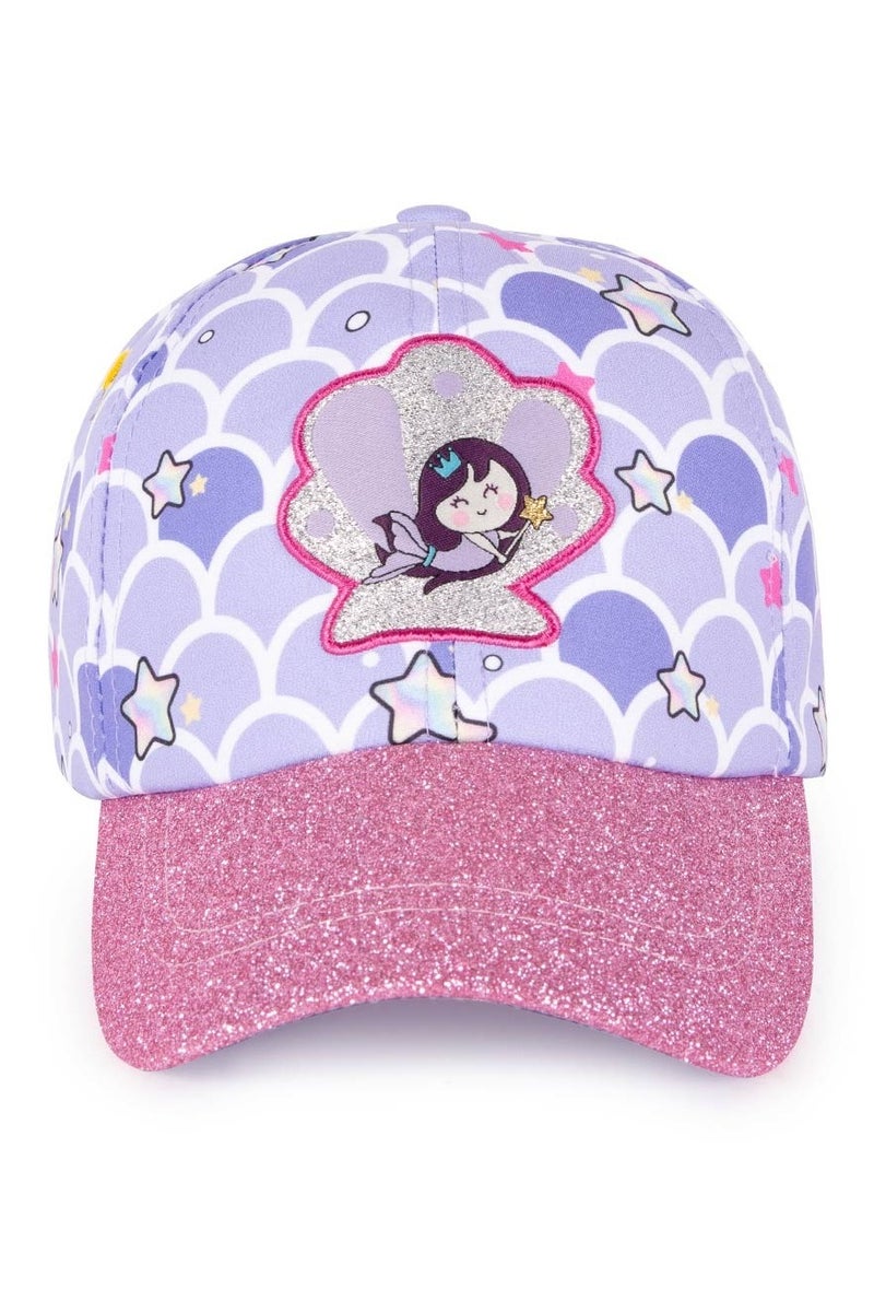 Milk & Moo Kids Cap for Ages 4-6, Cap for Girls, Mermaid Themed Baseball Cap, Vibrant Colorful Design, Adjustable Velcro Strap, Breathable Material, Sun Protection Design – Made in Turkey  - Image 2