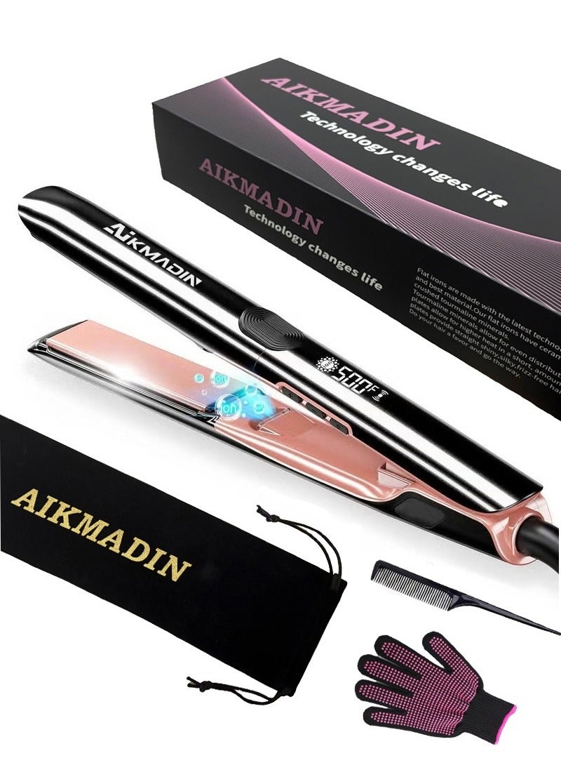 Ceramic Coating Titanium Vs Tourmaline Ceramic Flat Iron AIKMADIN