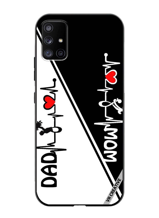 VR CREATIVE Protective Case Cover For Samsung Galaxy A51 5G Mom Dad Design Multicolour - Image 1