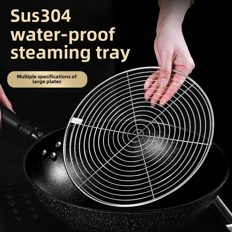 Kitchen Household Thickened 304 Stainless Steel Steaming Rack Steaming Electric Cooker Commercial Bold Water Resistant Steamer Grate Wholesale(Thickened steamed 22cm "food grade 304 stainless steel]) - Image 3