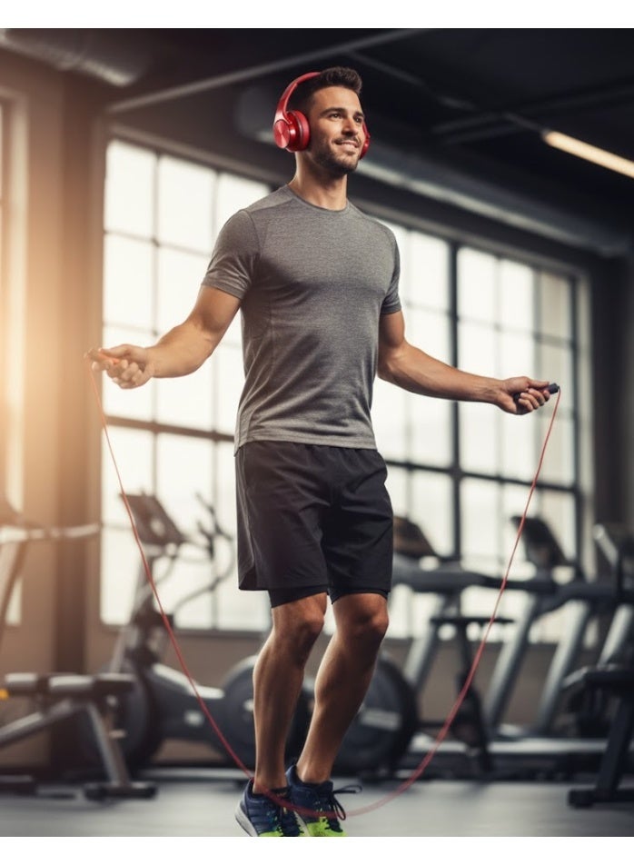 سودو سماعة رأس وسبيكر 2 في 1 SODO MH5 بصوت هاي فاي وتكنولوجيا درايفر تيتانيوم لتجربة صوت نقية وعميقة – احمر - Image 4