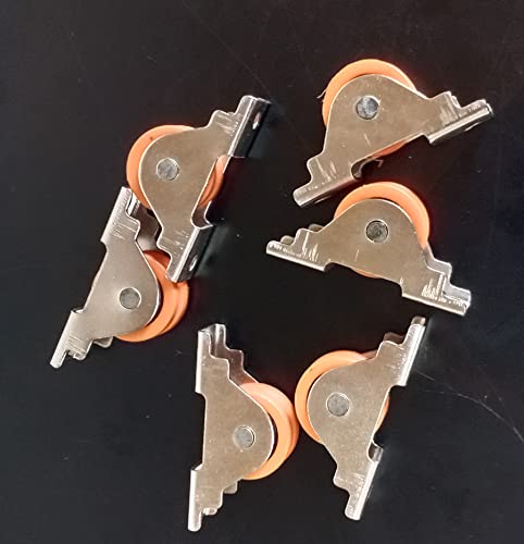 Aluminium Door Window Wheel 6 Pcs Orange Inner Small - Image 2