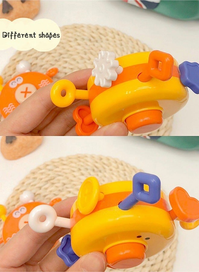 GROIC Baby Sensory Toys, Toddler Animal Yellow Duck Finger Push Toy, Exercise Flexible Toy for Toddlers Infant - Image 2