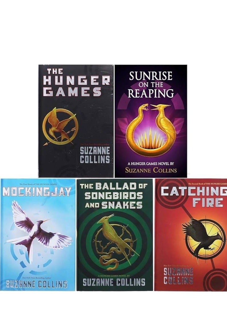 The Hunger Games Series 5-Book Collection Set - The Hunger Games, Catching Fire, Mockingjay, The Ballad of Songbirds and Snakes, Sunrise on the Reaping - Image 2