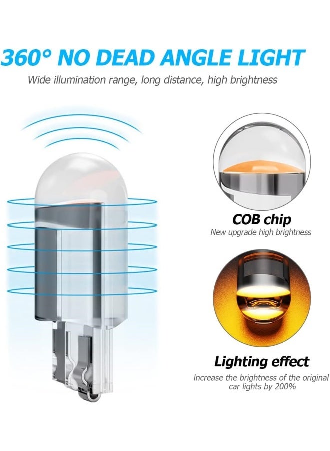 30 PCS 194 LED Light Bulbs 6000K White, 168 2825 W5W T10 Wedge COB LED Replacement Bulbs, Dome Map Door Courtesy License Plate Lights, 0.36W 12V Error Free Interior Bulbs for Cars (White) - Image 3