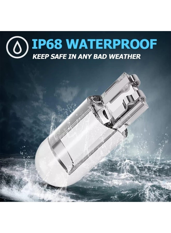 30 PCS 194 LED Light Bulbs 6000K White, 168 2825 W5W T10 Wedge COB LED Replacement Bulbs, Dome Map Door Courtesy License Plate Lights, 0.36W 12V Error Free Interior Bulbs for Cars (White) - Image 4