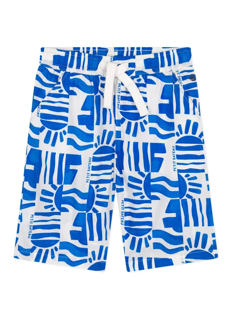 بيتي باتو Children's printed cotton Bermuda shorts