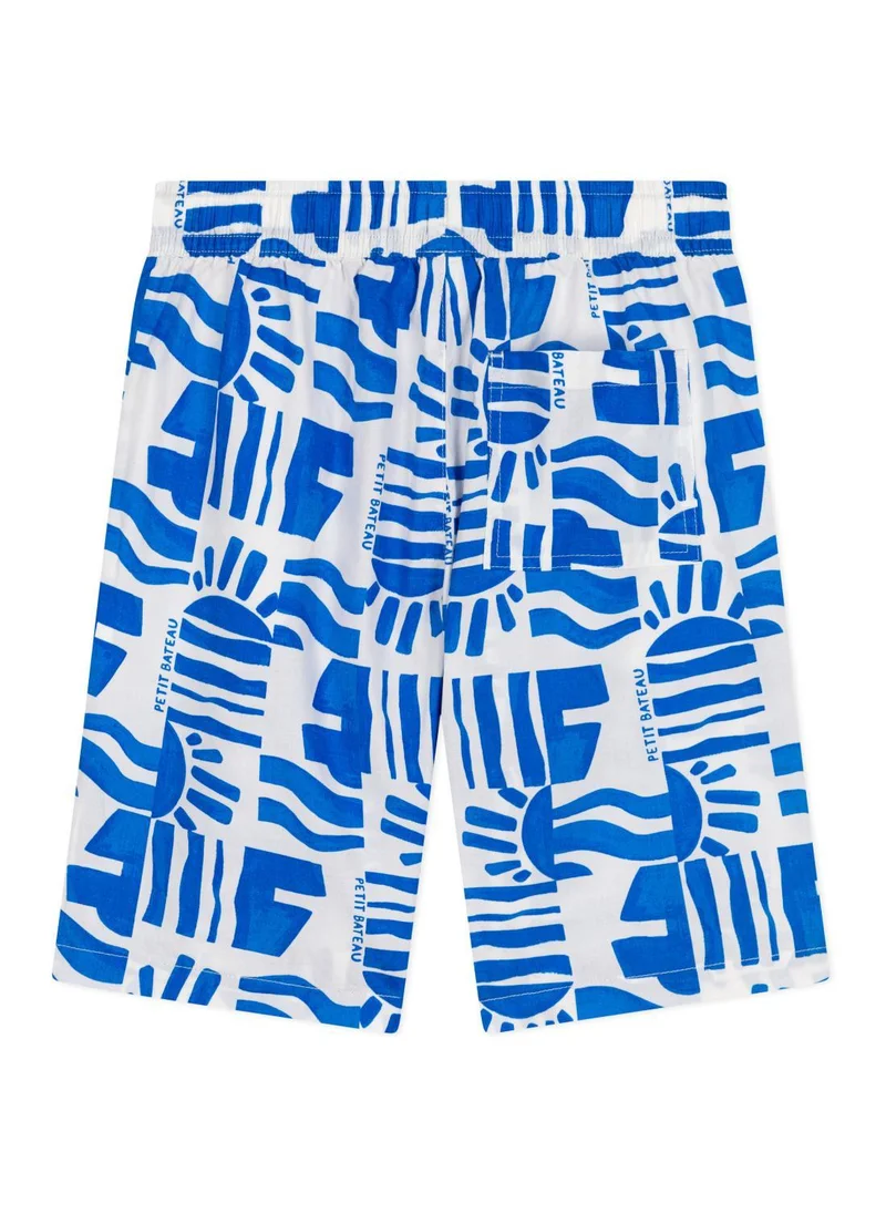 بيتي باتو Children's printed cotton Bermuda shorts