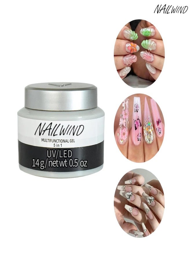 NAILWIND Multifunction 5in1 Builder gel | Nail Sculpting Gel For Nail Art | Carving Molding Patterns Decoration Solid and Hard 3D Gel Sculpture Salon Home DIY for Women - Image 3