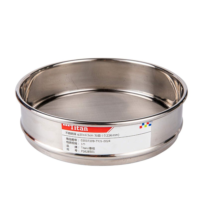 ADAMAS-BETA φ20×4.5cm 70 Mesh 304 Stainless Lab Sieves Economy Test Sieve 304 Stainless Steel Wire Cloth（0.224mm） - Image 1