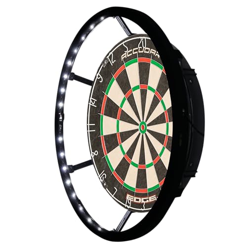 Accudart Vortex LED Surround - Tournament Style - 360 Degree Bright LED Lighting - Fits Traditional 18" Boards - Attaches Together in Minutes - Image 2