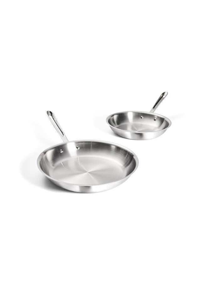 All-Clad مقلاة من الفولاذ المقاوم للصدأ 10 بوصة و 12 بوصة 8400001978 - Image 1