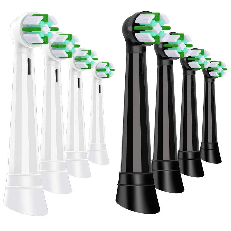 White Rose 8 Pieces Replacement Heads For Oral B Electric Toothbrush Dust Proof Covers Gum Care Io Series Sonic Toothbrush Compatible With Io 2 3 4 5 6 7 8 9 10 - Image 1