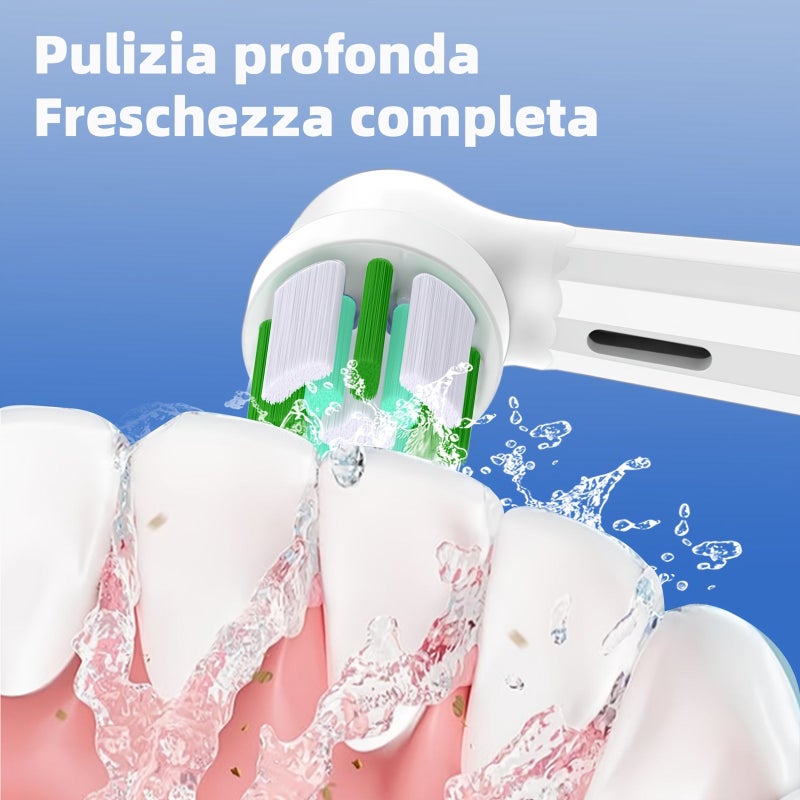 White Rose 8 Pieces Replacement Heads For Oral B Electric Toothbrush Dust Proof Covers Gum Care Io Series Sonic Toothbrush Compatible With Io 2 3 4 5 6 7 8 9 10 - Image 3