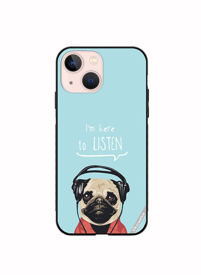 VR CREATIVE Protective Case Cover For Apple iPhone 14 Pug Life Design Multicolour - Image 1
